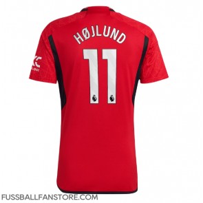 Manchester United Rasmus Hojlund #11 Replik Heimtrikot 2023-24 Kurzarm